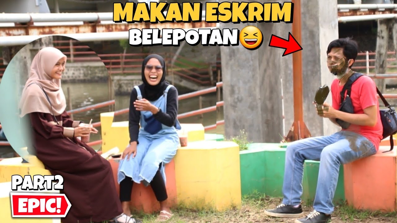 MAKAN ESKRIM BELEPOTAN WKWK EPIC! (PART2)