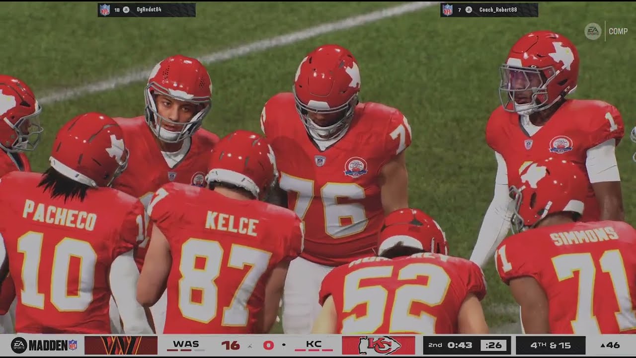 Madden NFL 26 Washington Vs. Kansas City Chiefs