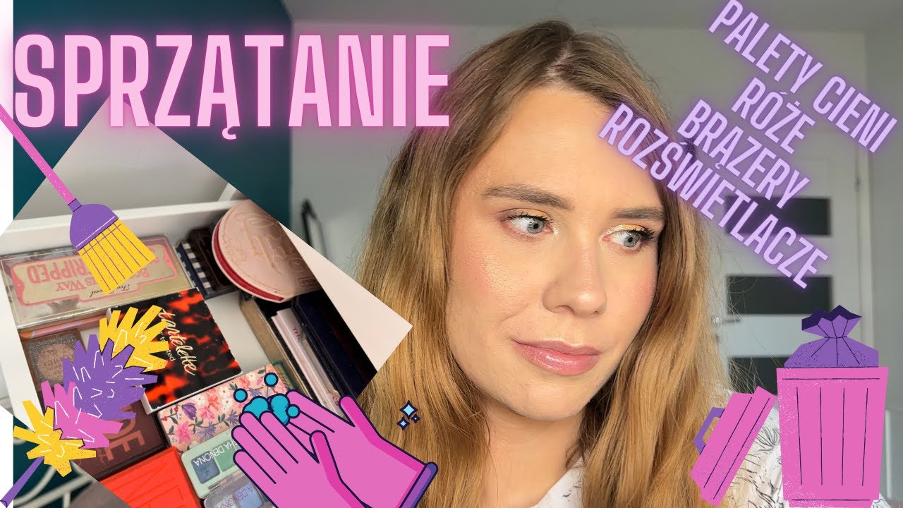 🧽SPRZĄTANIE TOALETKI- CIENIE/BRĄZERY/RÓŻE/ROZŚWIETLACZE🤦‍♀️