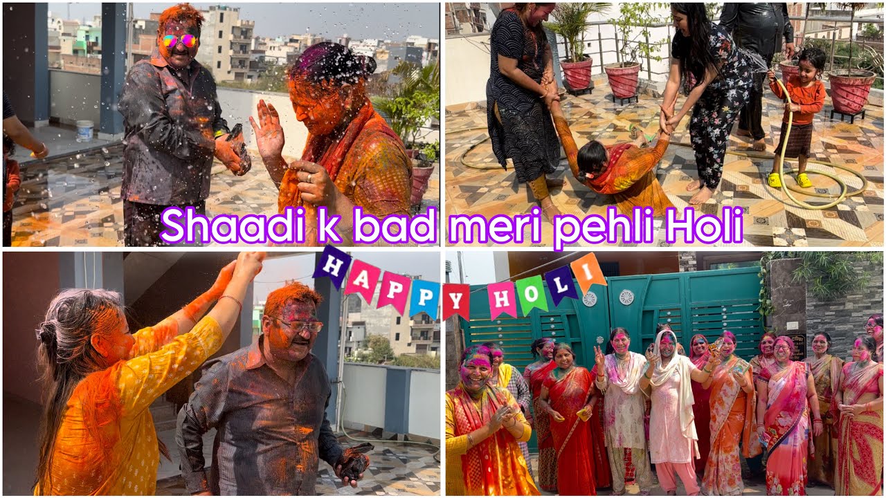 Holi Celebration With Family 🤩