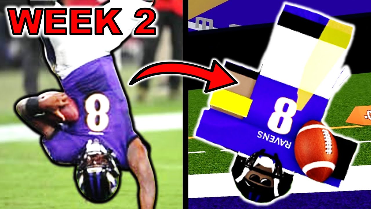 THE BEST PLAYS OF NFL WEEK 2 RECREATED IN ROBLOX! (FOOTBALL FUSION)
