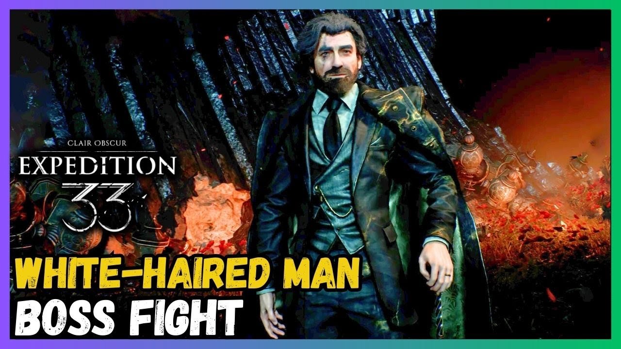 Gustave vs White Haired Man in Clair Obscur Expedition 33