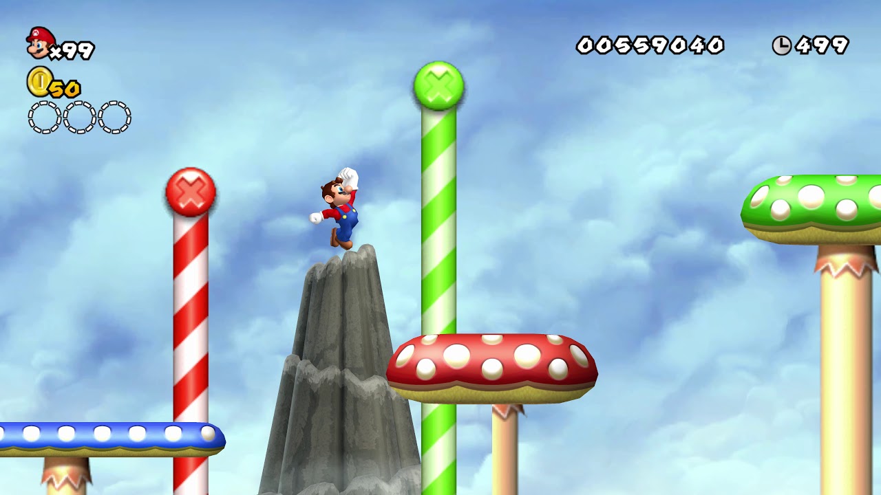 New Super Mario bros Wii 2: The Next Levels - World 1 - (Part 2 of 2) [4K]