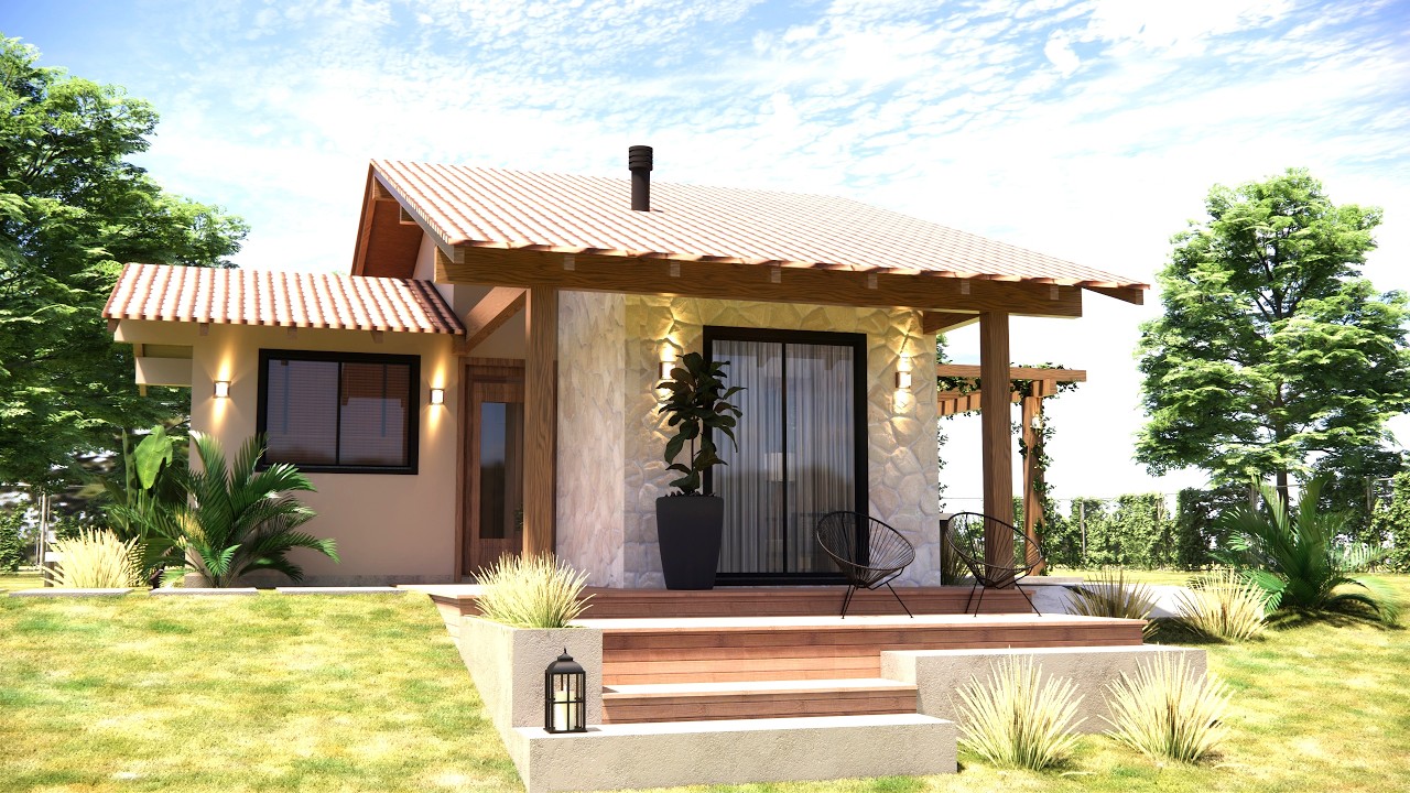 Antes de Construir Sua Casa, Veja Essa Ideia Estilo Cabana com Planta Baixa