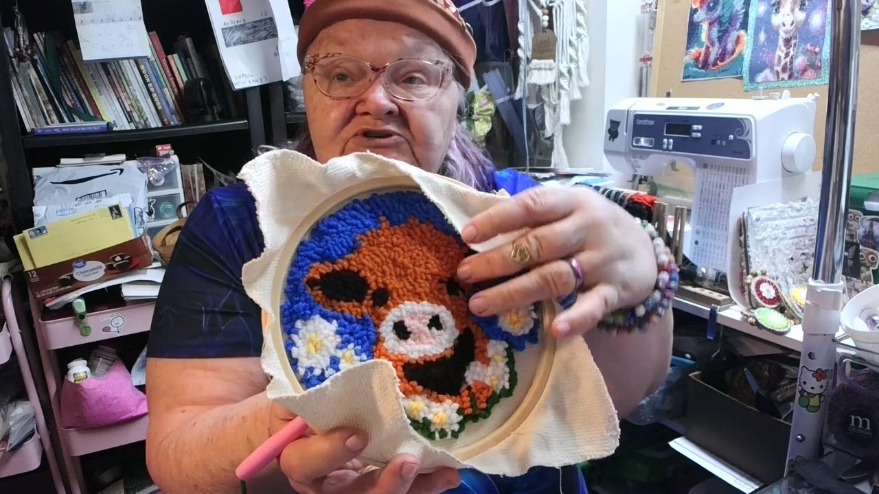 Finishing my Punch Needle kit.