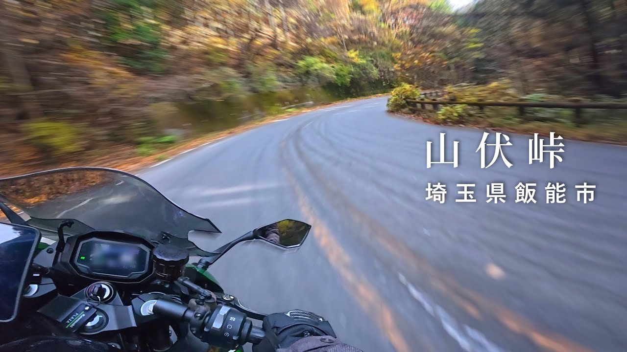 【山伏峠】有間ダムから峠を越えて国道299号へ　KAWASAKI Ninja1000SX 一人称走行動画