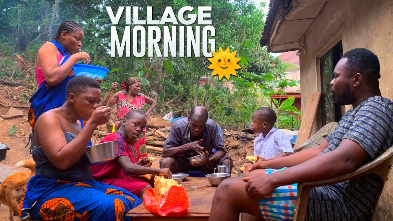 Typical African Village Life of Our Hardworking Mothers & Happy Children