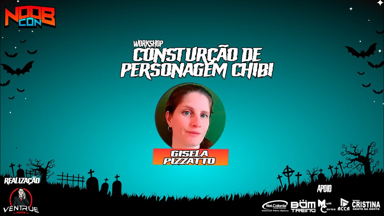 NOOBCON 2021 - Constru&ccedil;&atilde;o de Personagem Chibi com Gisela Pizzatto