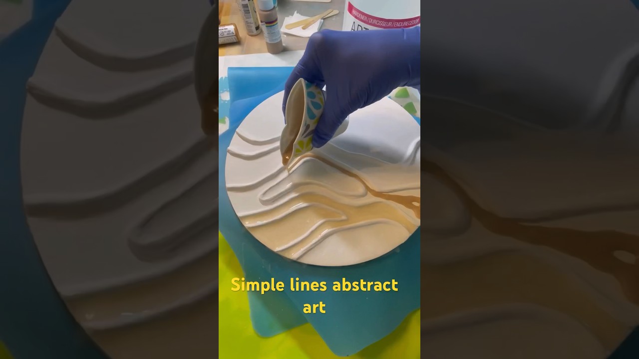 Work in Progress: Mesmerizing Resin Abstract Art | #shorts