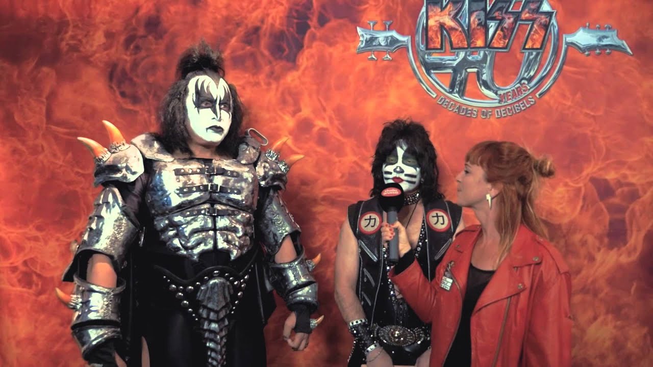 Sofie interviewt Kiss op Graspop