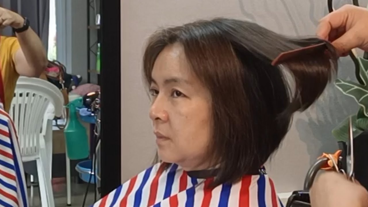 Beautiful bob haircut change you look beautiful ตัดผมบ๊อบ ทุยสูง สวยๆ
