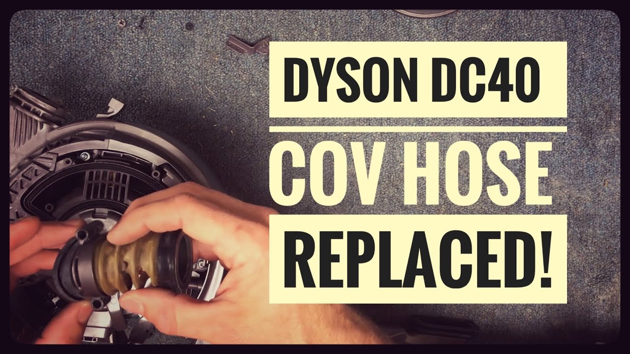 Dyson DC40 change over hose replacement&mdash;repairman shows how