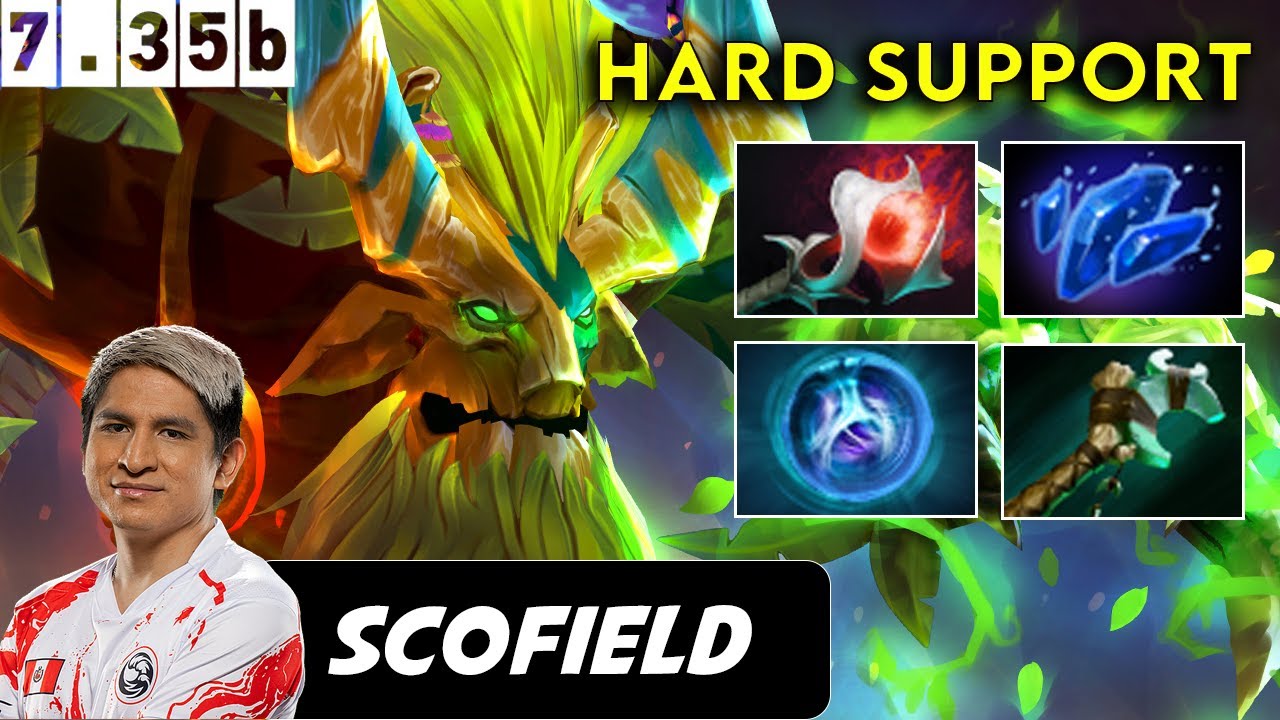 Scofield Treant Protector Hard Support - Dota 2 Patch 7.35b Pro Pub Gameplay