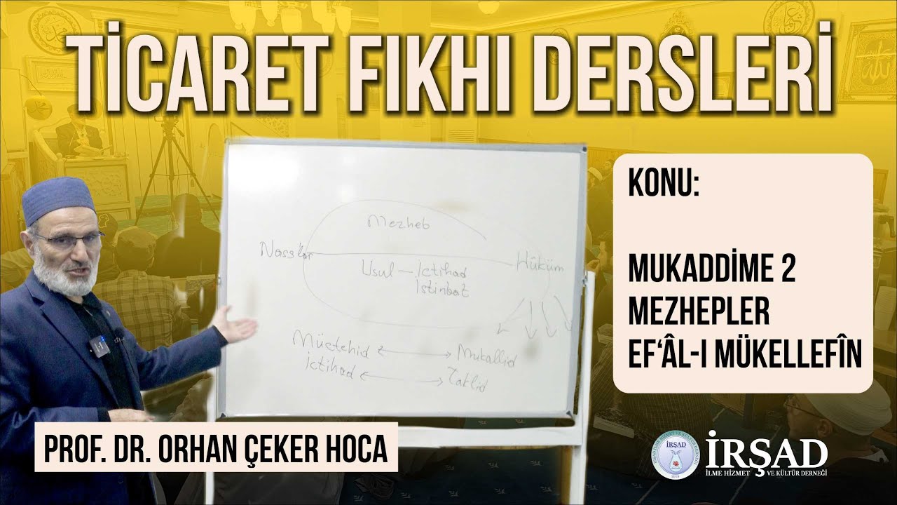 Ticaret Fıkhı Dersleri, 2.Ders  -Mukaddime 2- l Prof. Dr. Orhan ÇEKER Hoca
