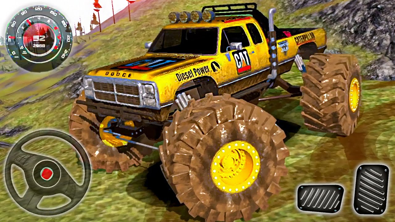 Monster Truck Driving Mud and Rocks - Offroad Outlaws Simulator - Android GamePlay