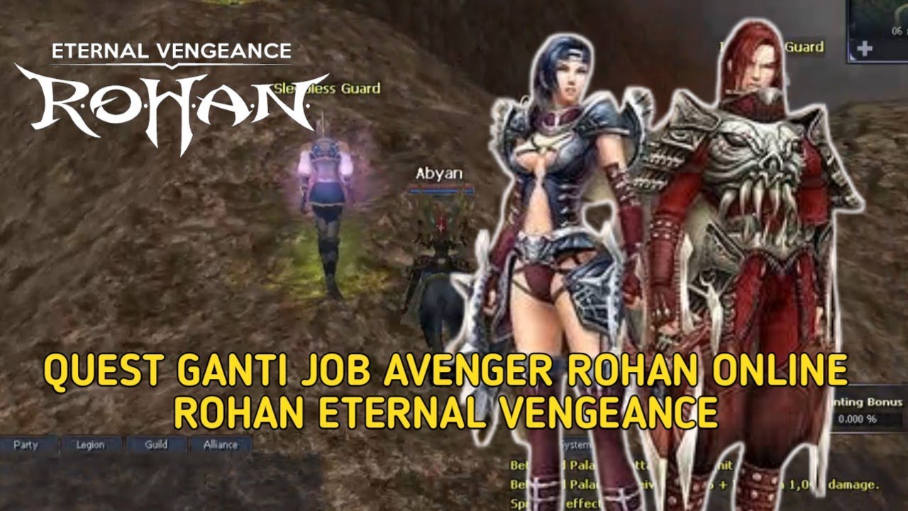 Quest job Change Avenger Rohan online ( ganti job avenger dhan) | Rohan Eternal Vengeance
