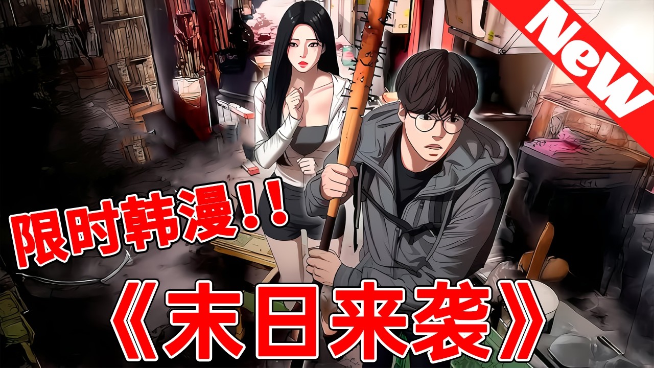 🔥爆火韩漫抢先看《末日来袭》1~49合集 末日降临，穷小子拽着白富美狂奔：别怕，我背你杀出这座活死人坟！#qqhm #冒险 #漫画解说 #韩漫推荐