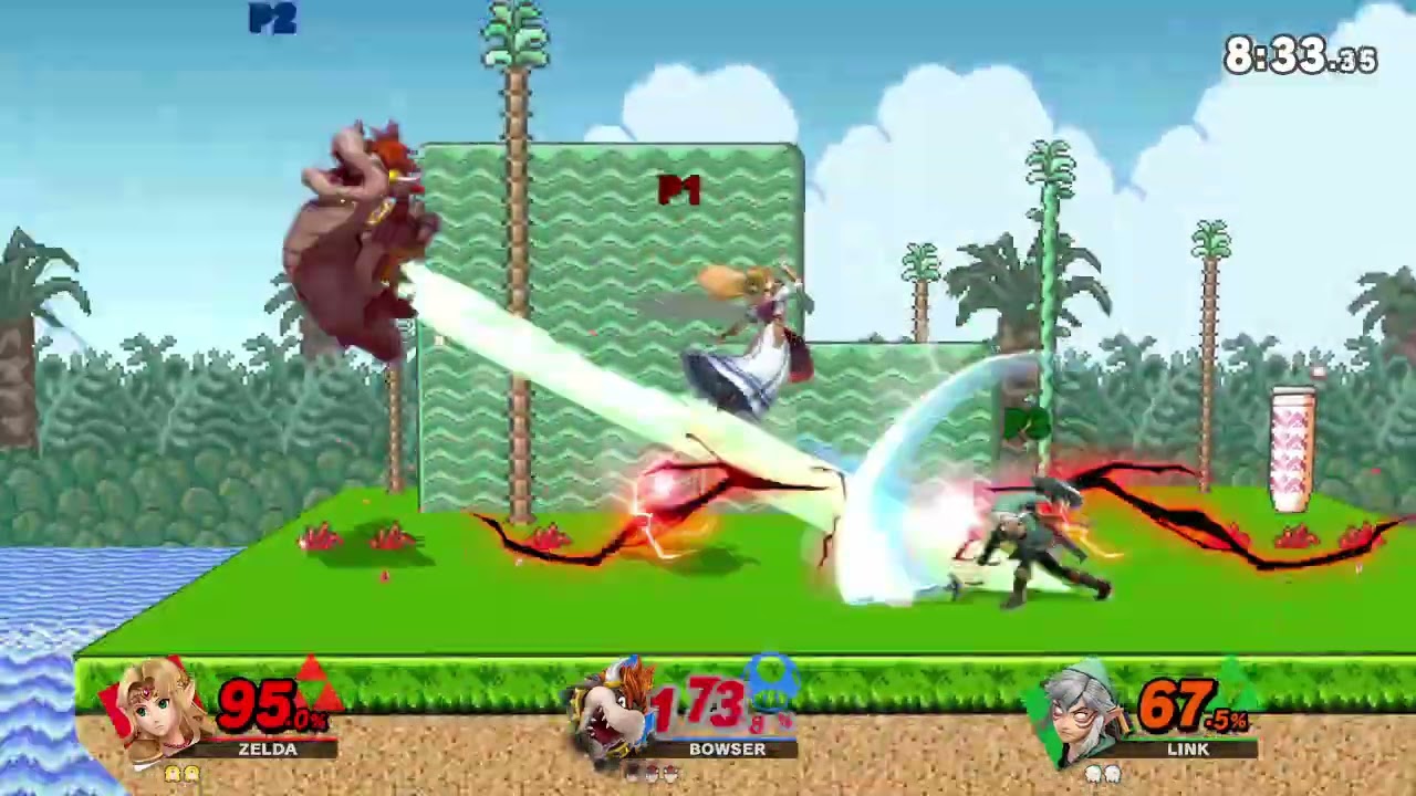 Super Smash Bros Ultimate - Getting through the Hyrule two