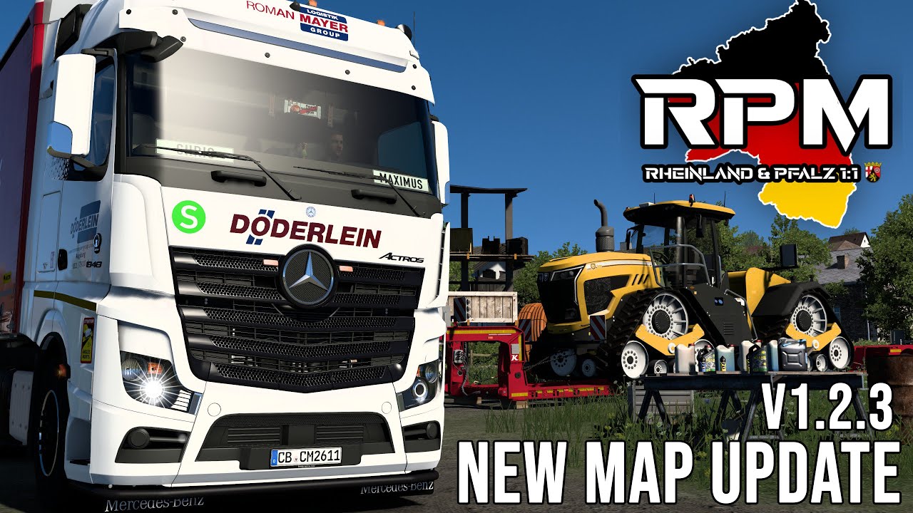 ETS2 1.55 I NEW RPM - Rheinland & Pfalz 1:1 Map v1.2.3 😍 First Look [2971] EURO TRUCK SIMULATOR 2