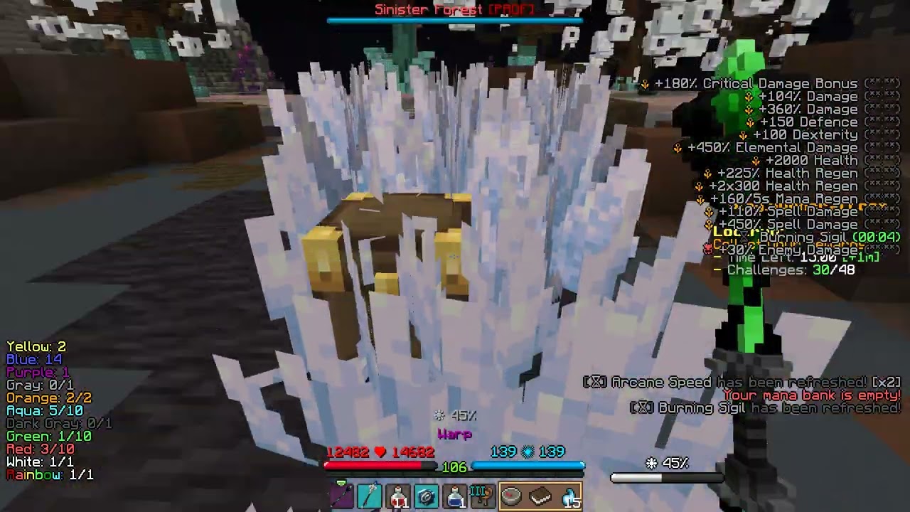 [Wynncraft] Spicy Warp Arcanist Lootrun Gameplay