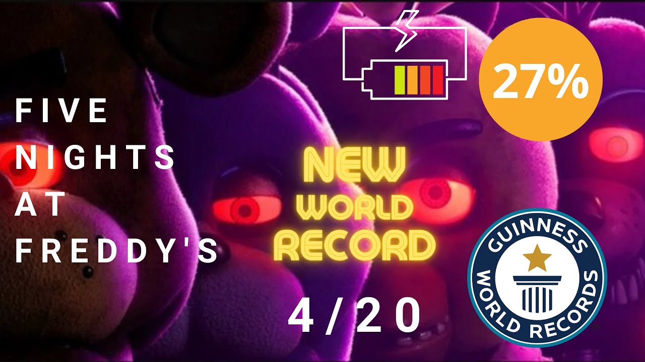 (FORMER WR W/O EXPLOITS + CONSOLE) FNAF 1 4/20 27.4% GREEN RUN