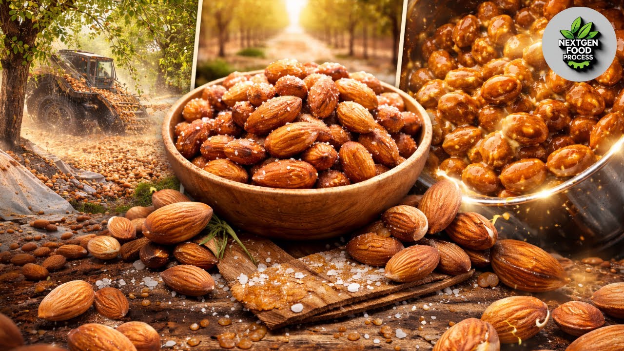 Inside the Almond Factory 🌰 | From Almond Farming to Salted & Toffee Almonds