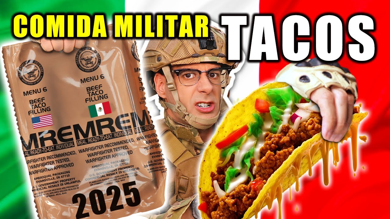 Prob&eacute; NUEVA COMIDA MILITAR con TACOS MEXICANOS de 2025 | MRE USA 6