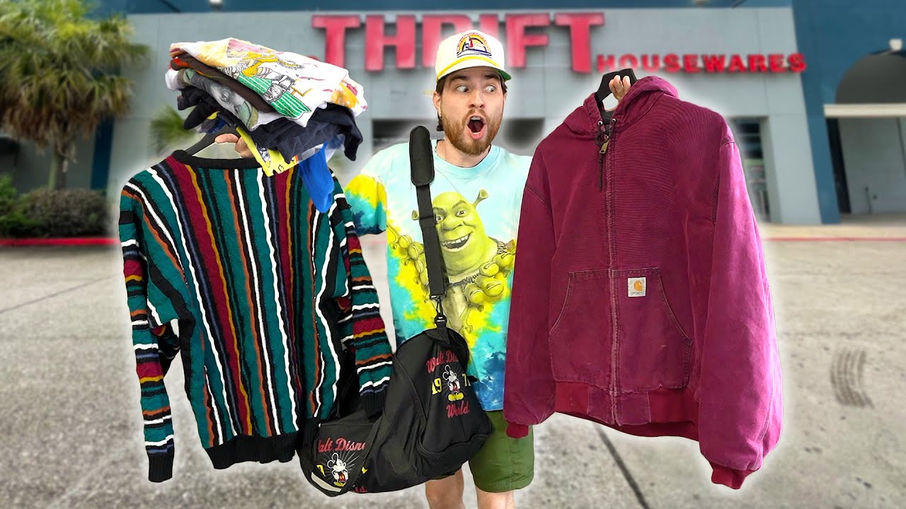 Carhartt Cash Out In The Thrift Store!! $2 Vintage Deals!