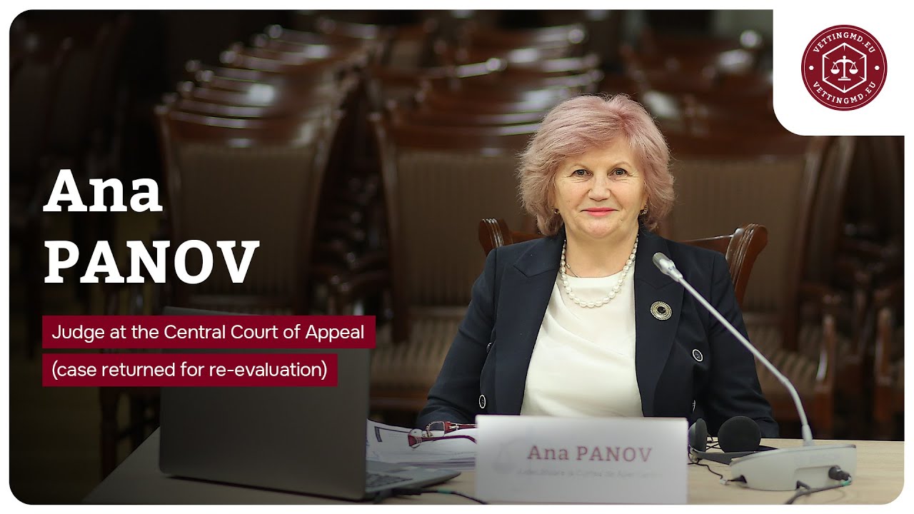 Reevaluation | Hearing of judge Ana Panov from the Central Court of Appeal