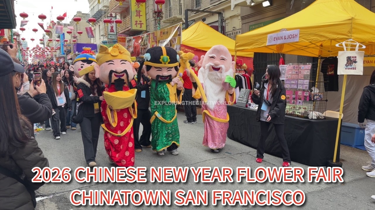 San Francisco Chinese New Year Chinatown Flower Fair 2026 Opening Parade