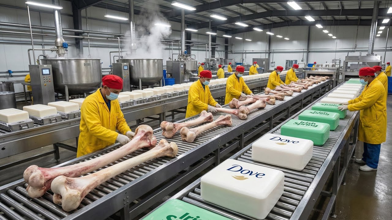 Inside the Soap Factory From Animal Bones to Dove & Irish Spring! 🧼