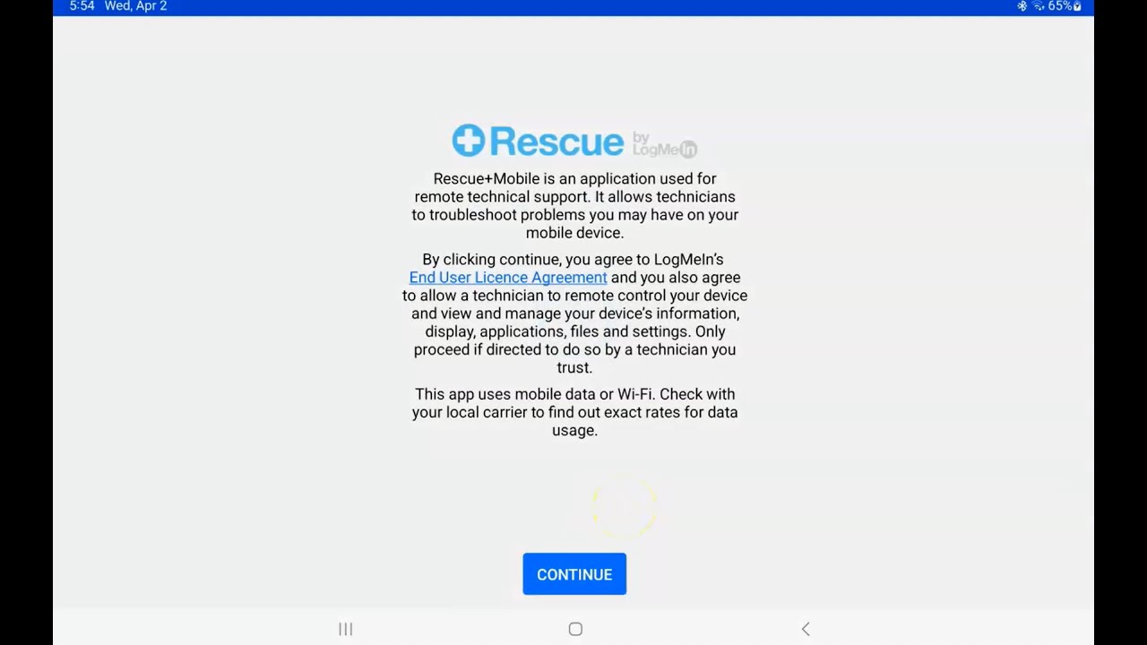 Using Rescue by LogMeIn for troubleshooting support - Chat