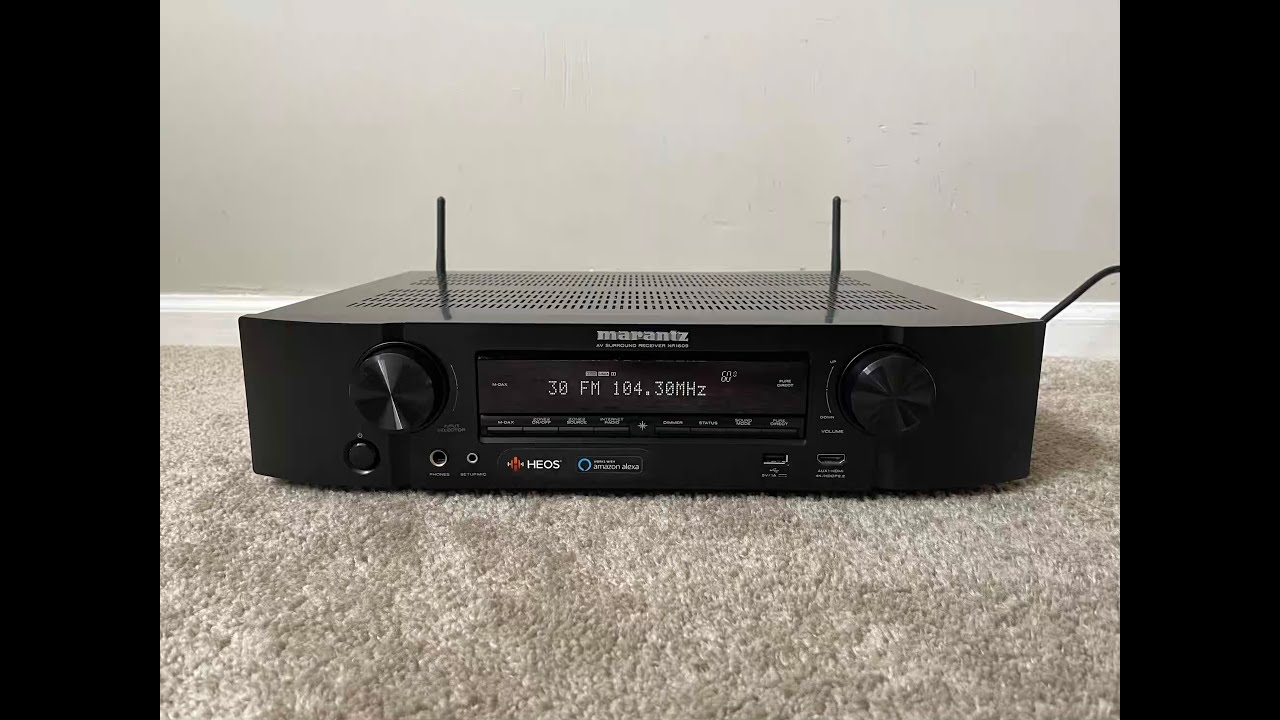 Marantz NR1609 7.2 HDMI 4K Ultra HD WiFi Bluetooth Home Theater Surround Receiver
