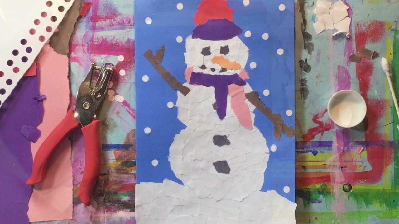 Let's Collage a Snowman