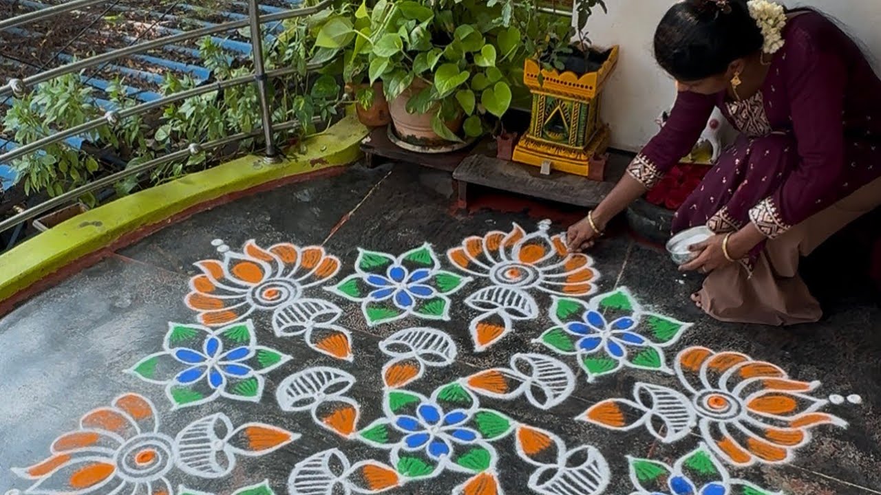 Full video 🌺 karthikai special deepam kolam 🪔🪔🪔