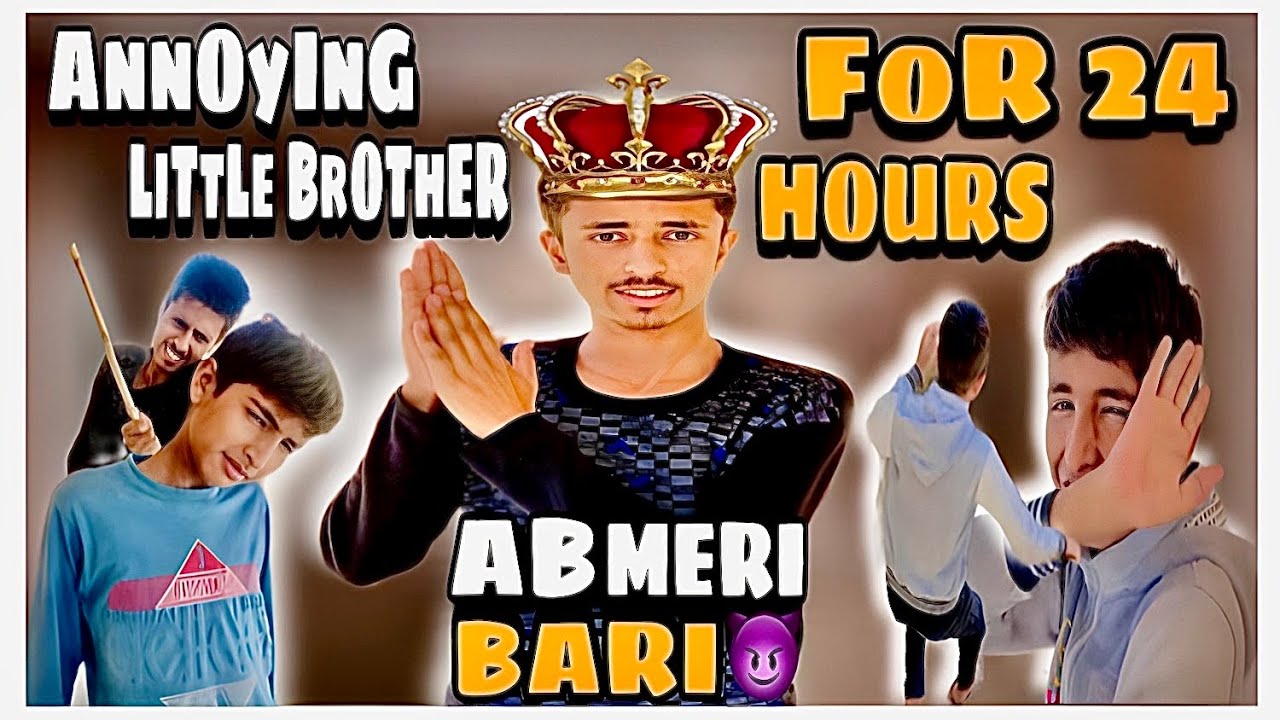 ANNOYING MY LITTLE BROTHER FOR 24 HOURS CHALLENGE || AB MERI BARI BACHA😈 || KASHAN VLOGS