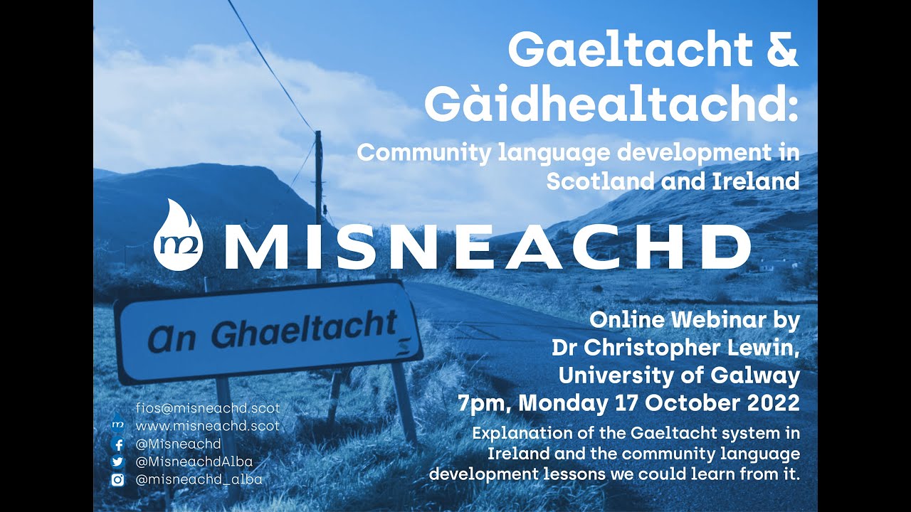 Gaeltacht and Gàidhealtachd