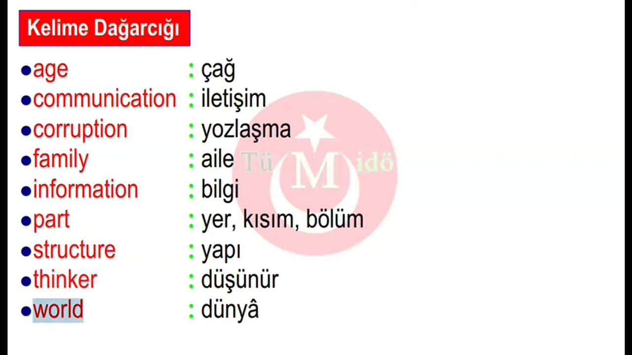 00ː21ː49 Düzey 1 → Sınav: Kelime Türlerine Giriş