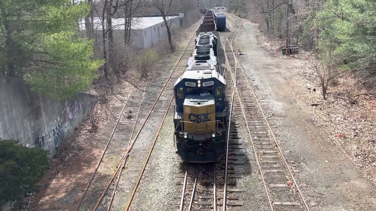 Thru train at Walpole from Readville to Framingham 05APR22