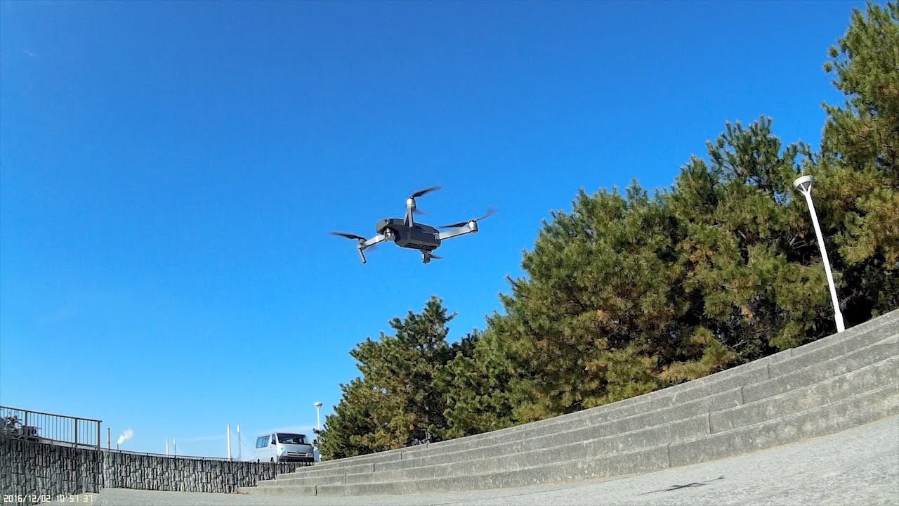 マビックのバッテリーは本当に27分も保つのか、Phantom 4 と比較して DJI MavicPro time trial