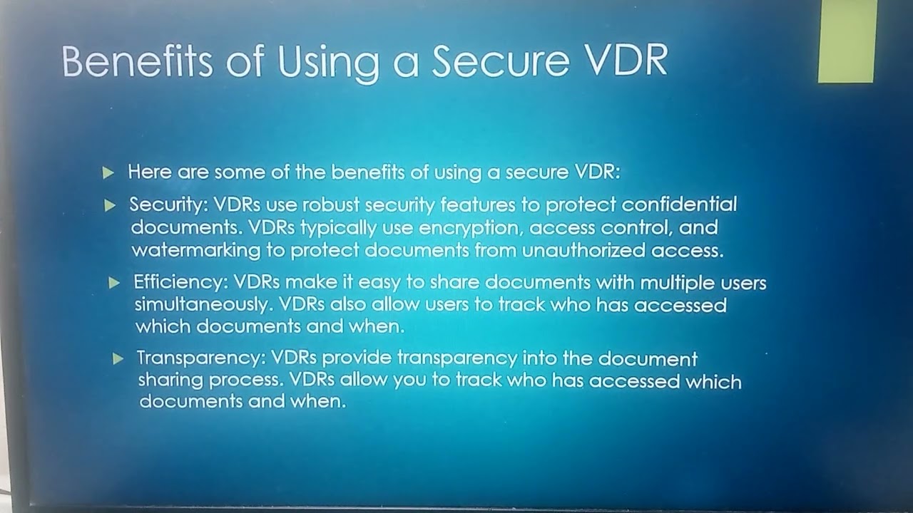 Protect Your Data with a Secure Virtual Data Room