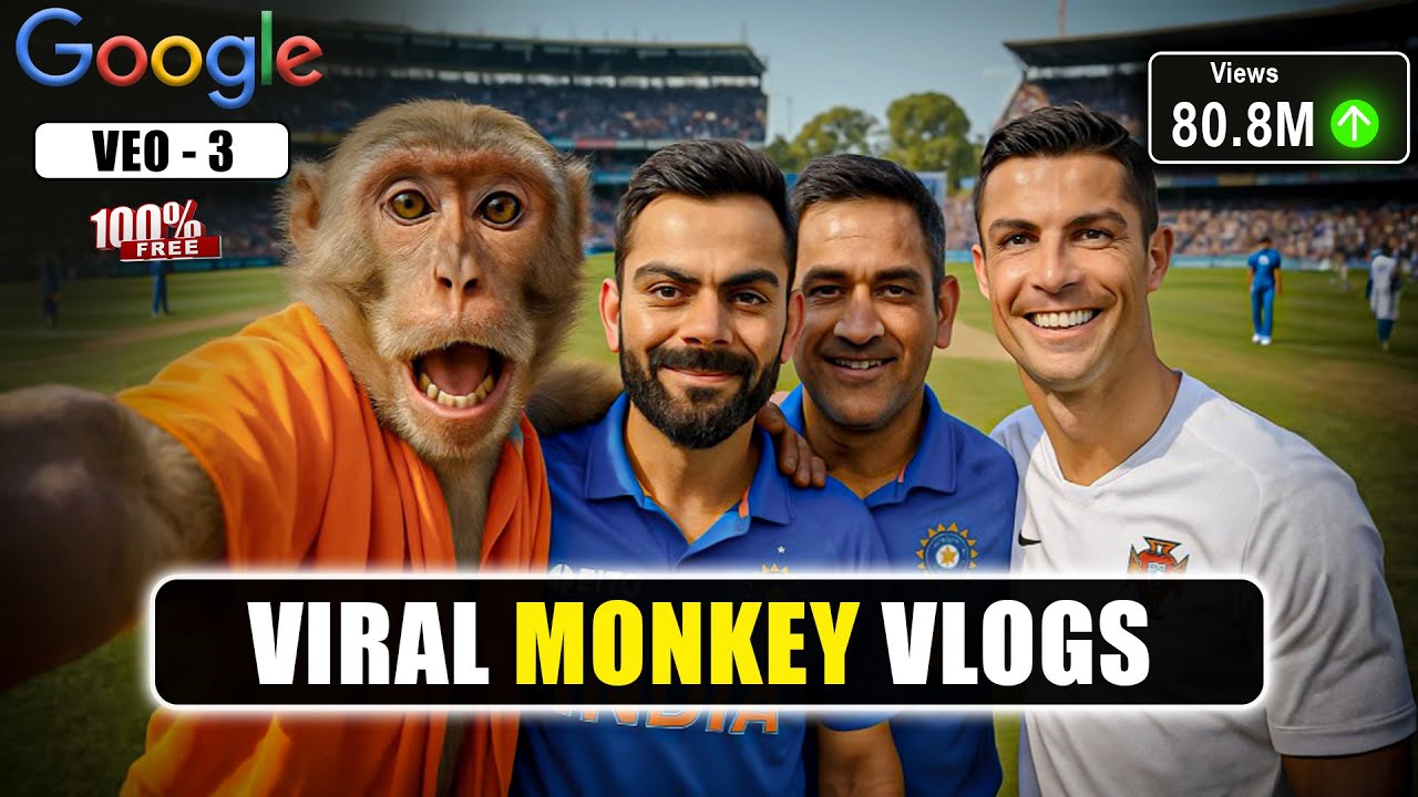 Make Viral Monkey Ai Vlog & Earn More Money | Monkey Vlog Kaise Banaye | Ytgrow Master