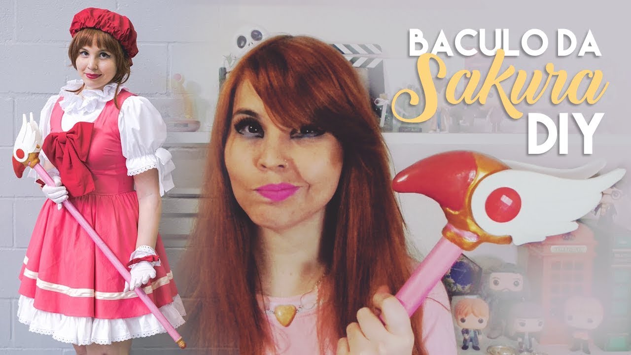 DIY: BÁCULO da SAKURA (Sakura Card Captors - Sakura's Sealing Wand) [ENGLISH SUBS]