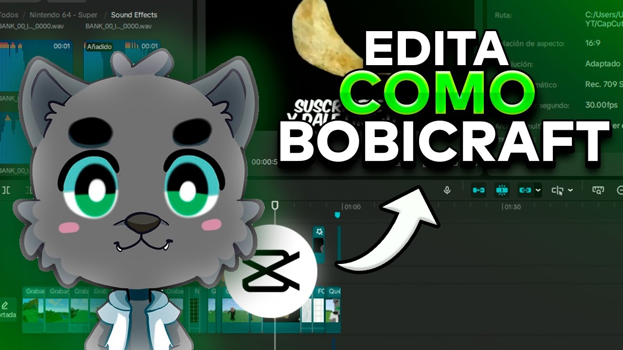 EDITA Igual que BOBICRAFT en CAPCUT Facil y Rapido🚀
