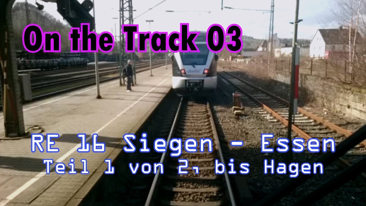 RE16 Siegen Essen, Teil 1 bis Hagen, Abellio, Führerstandsfahrt