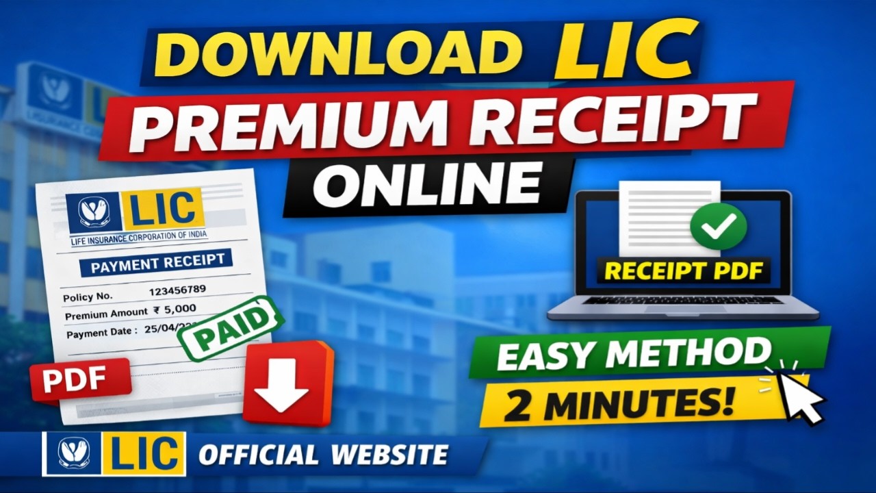 LIC Premium Payment Receipt Download Online | Step by Step Process (2026)
