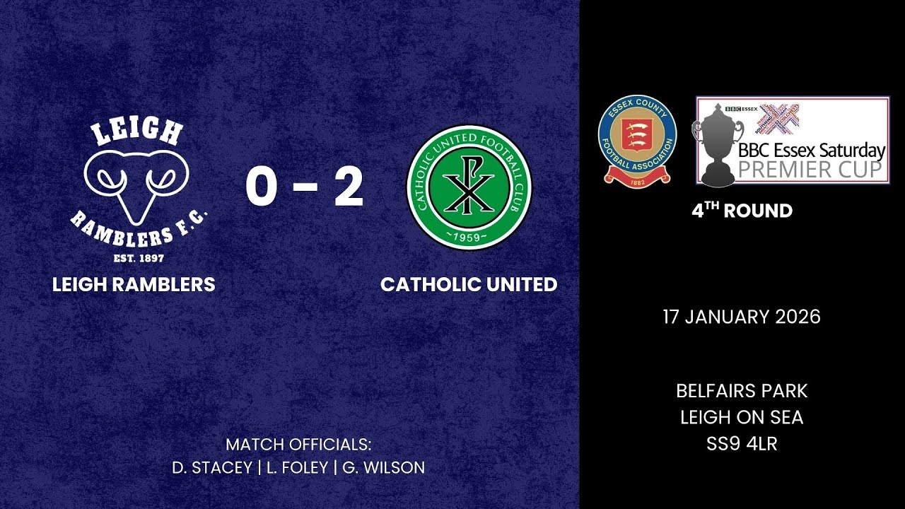 Leigh Ramblers 0 - 2 Catholic United - 17/01/2026