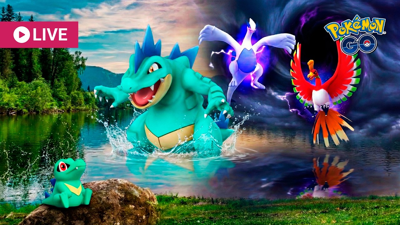 ÚLTIMA LIVE??? 2x Stardust! Totodile na Hora do Holofote no Pokémon GO! Lugia Shadow e Ho-Oh Shadow