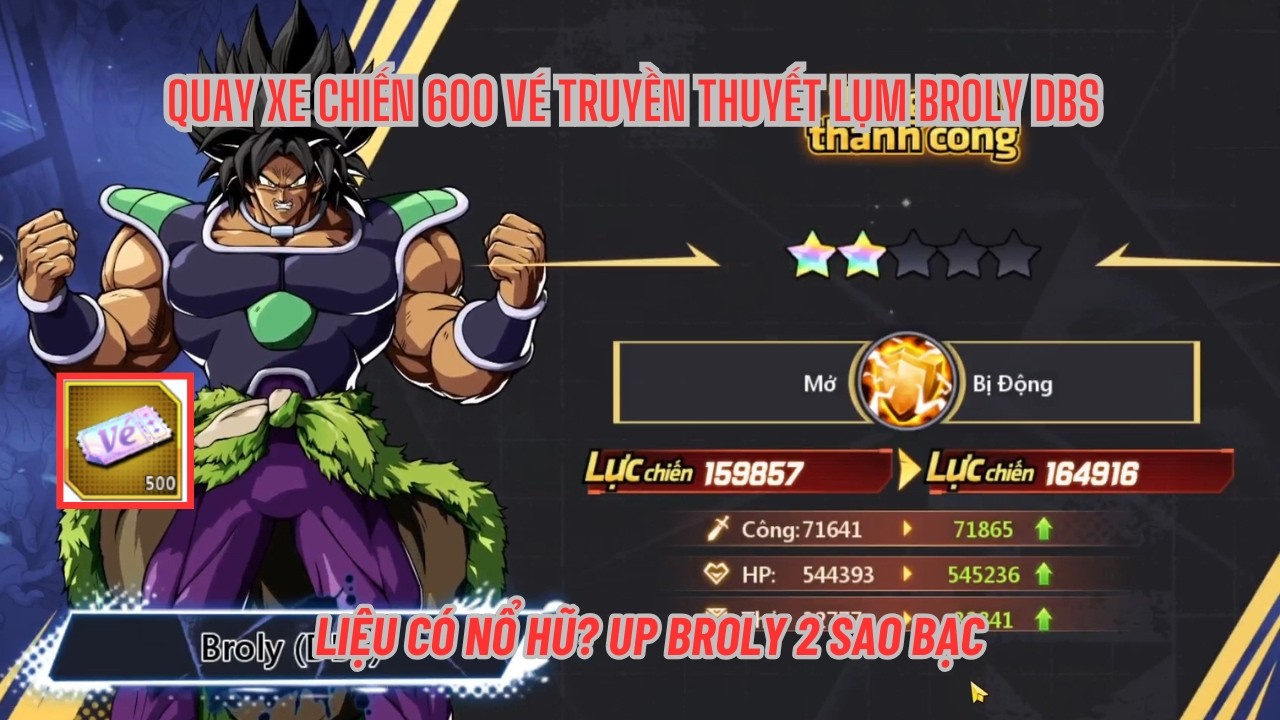 COMBO THỨC TỈNH #57 - Nạp 10m quay xe chiến 600 vé lụm BROLY DBS cùng Pani & cái kết
