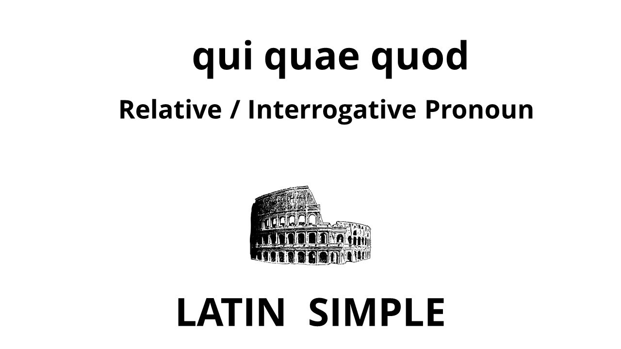 Qui quae quod | Pronouns | Learning by Hearing